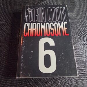 Robin Cook Chromosome 6 Book Hardcover 1997 Black Medical Thriller Fiction